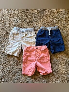 The Children's Place Trio Shorts Set - Pink, Navy, Cream